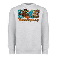 Love Thanksgivings Turkey Heavyweight Sweatshirt | Teevron