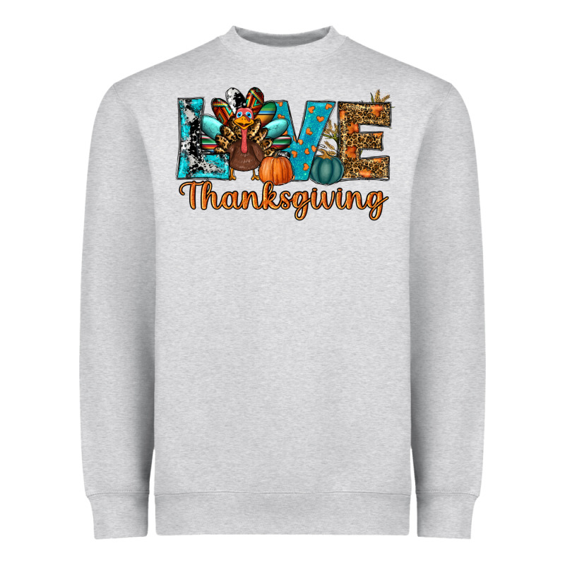 Love Thanksgivings Turkey Heavyweight Sweatshirt by RanaPortraitStore | Teevron