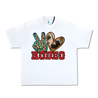 White Peace Love Rodeo Urban Heavy Tee - Jasminsmagicworld