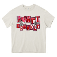 Cream Heart breaker Valentine's Day Heavy Core Tee - FaDigitalArtStudio