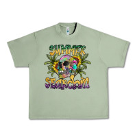 Oil Green Summer Searchin Urban Heavy Tee - CowhideDigitalArt
