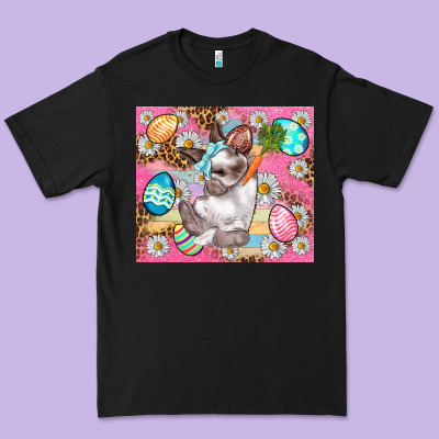 Easter Bunny And Egg With Leopard Pattern Tumbler Premium Tee Designed By Bundleandbundleshop