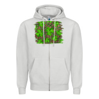 Dove Grey st patrick's day shamrock and leopard distressed Zipper Hoodie - RanaPortraitStore