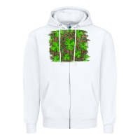 White st patrick's day shamrock and leopard distressed Zipper Hoodie - RanaPortraitStore