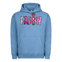 Pigment Pebble Blue horseshoe with roses and cross Urban Hoodie - RanaPortraitStore