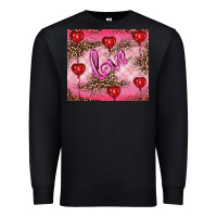 Black valentine's day love Premium Sweatshirt - RanaPortraitStore