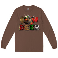 Chestnut oh deer christmas Long Sleeve Tee - LillyAllenDesigns