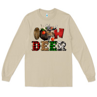 Mushroom oh deer christmas Long Sleeve Tee - LillyAllenDesigns