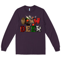 Plum oh deer christmas Long Sleeve Tee - LillyAllenDesigns