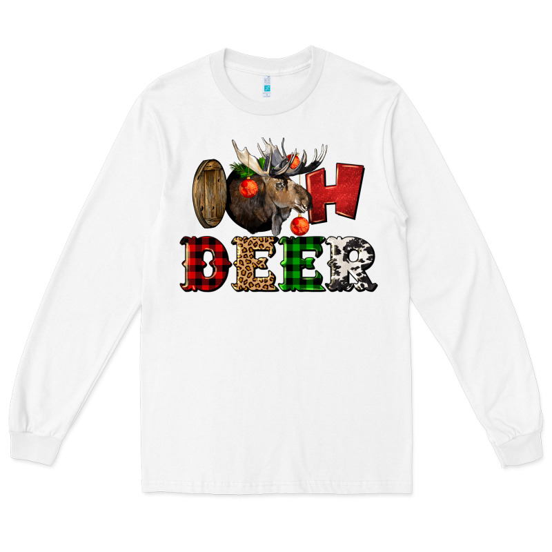 Oh Deer Christmas Long Sleeve Tee by LillyAllenDesigns | Teevron