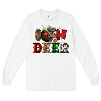 White oh deer christmas Long Sleeve Tee - LillyAllenDesigns
