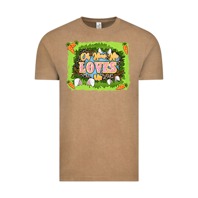 Oh How He Loves Us Easter Day Vintage Tee by LillyAllenDesigns | Teevron