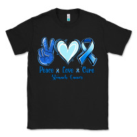 Black Peace Love Cure Stomach Cancer Classic Tee - Jasminsmagicworld