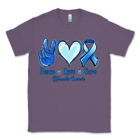 Lavender Peace Love Cure Stomach Cancer Classic Tee - Jasminsmagicworld