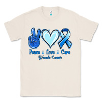 Natural Peace Love Cure Stomach Cancer Classic Tee - Jasminsmagicworld