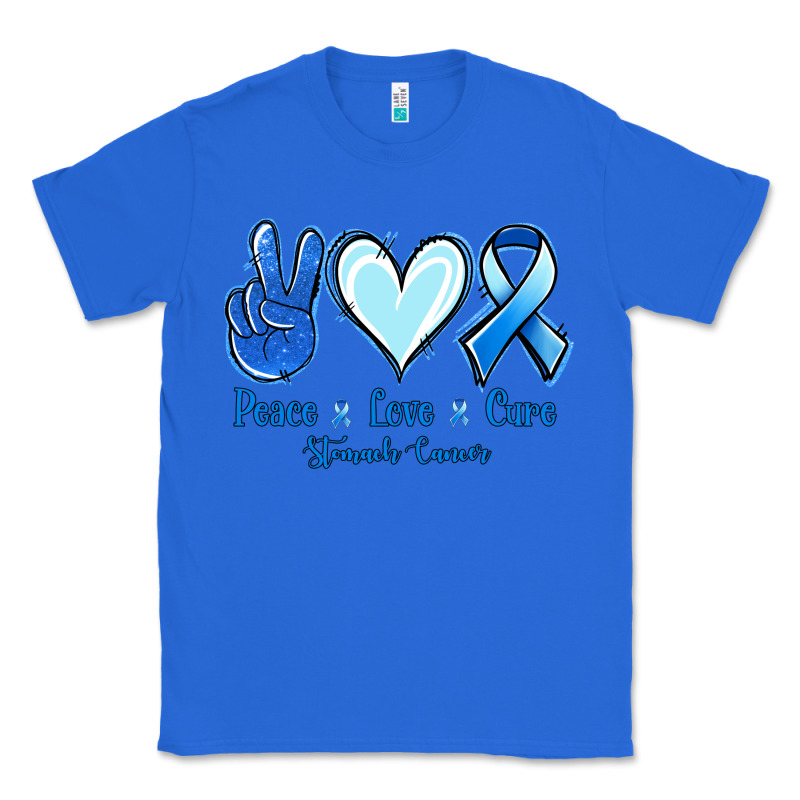 Peace Love Cure Stomach Cancer Classic Tee by Jasminsmagicworld | Teevron