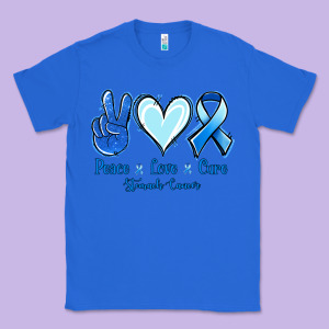 Peace Love Cure Stomach Cancer Classic Tee Designed By Jasminsmagicworld