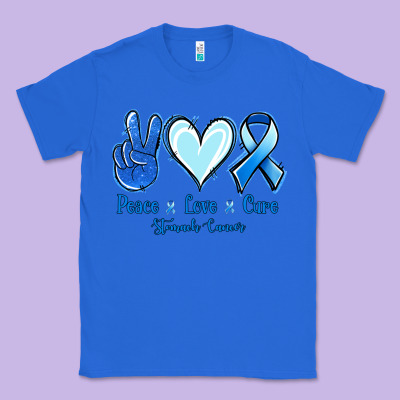 Peace Love Cure Stomach Cancer Classic Tee Designed By Jasminsmagicworld