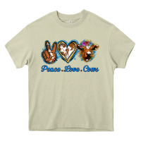 Mossy Peace Love Cows Heavy Core Tee - Jasminsmagicworld
