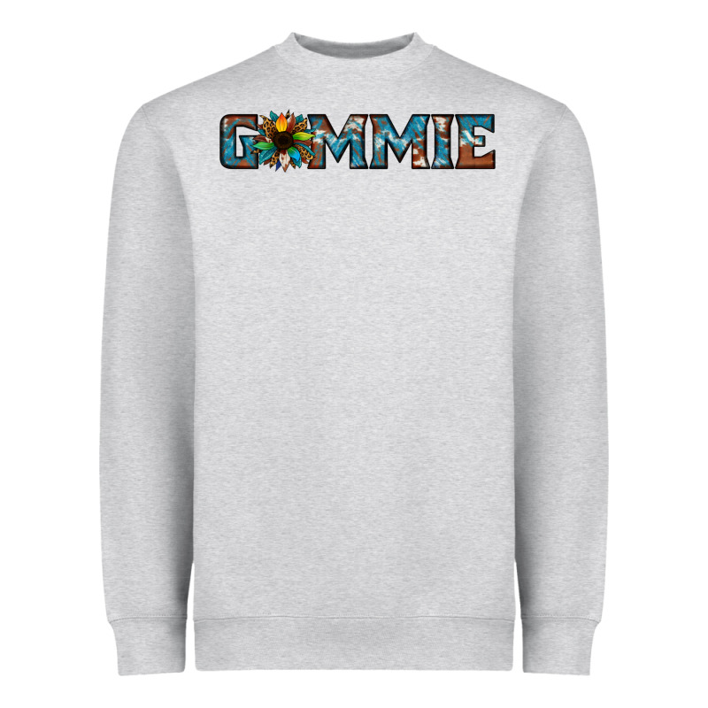 Gammie Sunflower Cowhide Heavyweight Sweatshirt by Jasminsmagicworld | Teevron