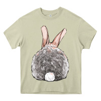 Mossy Easter bunny back view Heavy Core Tee - OliviaCreatesArt