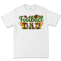 White Football Dad Premium Tee - BundleAndBundleShop