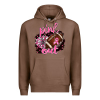 Chestnut pink out football Premium Hoodie - BarkalooDesign