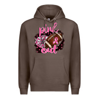 Coffee pink out football Premium Hoodie - BarkalooDesign