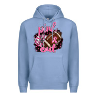 Colony Blue pink out football Premium Hoodie - BarkalooDesign