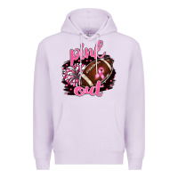 Lilac pink out football Premium Hoodie - BarkalooDesign