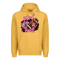 Mustard pink out football Premium Hoodie - BarkalooDesign