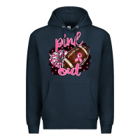 Navy pink out football Premium Hoodie - BarkalooDesign