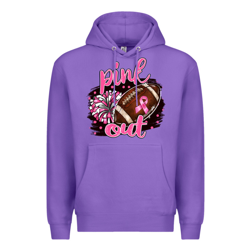 Pink Out Football Premium Hoodie by BarkalooDesign | Teevron