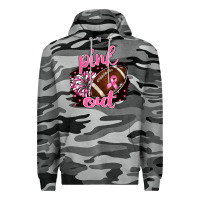 Slate Camo pink out football Premium Hoodie - BarkalooDesign