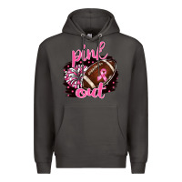 Smoke pink out football Premium Hoodie - BarkalooDesign