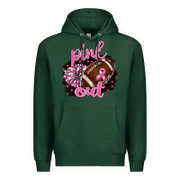 Sports Green pink out football Premium Hoodie - BarkalooDesign