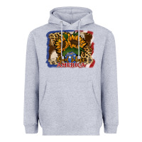 Heather Grey Patriotic Sunflower God Bless America Heavyweight Hoodie - Jasminsmagicworld
