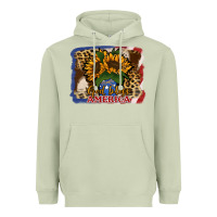 Matcha Patriotic Sunflower God Bless America Heavyweight Hoodie - Jasminsmagicworld