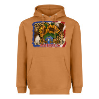 Meerkat Patriotic Sunflower God Bless America Heavyweight Hoodie - Jasminsmagicworld