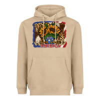 Mushroom Patriotic Sunflower God Bless America Heavyweight Hoodie - Jasminsmagicworld