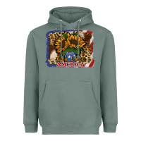 Sage Patriotic Sunflower God Bless America Heavyweight Hoodie - Jasminsmagicworld
