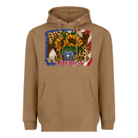 Toasted Coconut Patriotic Sunflower God Bless America Heavyweight Hoodie - Jasminsmagicworld