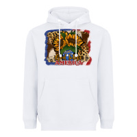 White Patriotic Sunflower God Bless America Heavyweight Hoodie - Jasminsmagicworld