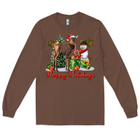 Happy Holidays Baby Deer Long Sleeve Tee | Teevron
