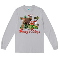 Moon Dust happy holidays baby deer Long Sleeve Tee - LillyAllenDesigns