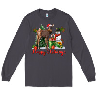 Smoke happy holidays baby deer Long Sleeve Tee - LillyAllenDesigns