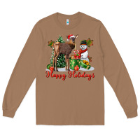 Toasted Coconut happy holidays baby deer Long Sleeve Tee - LillyAllenDesigns