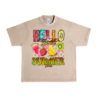 French Oak Hello Sweet Summer Time Urban Heavy Tee - CowhideDigitalArt