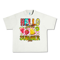 Pistachio Hello Sweet Summer Time Urban Heavy Tee - CowhideDigitalArt