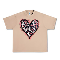 Burro Leopard Glitter Heart Urban Heavy Tee - Jasminsmagicworld